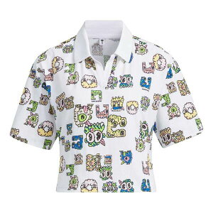 adidas AfB_X fB[X Xj[J[ y(WMNS) adidas Neo Vibe Graphic Polo Shirt 'White Green Yellow' IK5140z TCY US_W_S