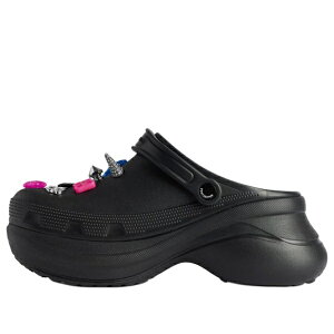 Balenciaga oVAK fB[X Xj[J[ y(WMNS) Balenciaga x Crocs Platform Mule 'Black With Jibbitz' 720762W0FOW1000z TCY US_9(26.0cm)