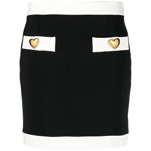 ���X�L�[�m ���f�B�[�X �X�J�[�g �{�g���X Heart-shaped-buttons mini skirt Black