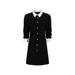 �T���N�A�Z�v�g ���f�B�[�X �����s�[�X �g�b�v�X Lucilla mini shirt dress Black