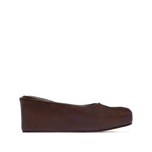 �x���i���h ���f�B�[�X �T���_�� �V���[�Y Bernardo 1946 76mm vivi wedge leather mules Brown