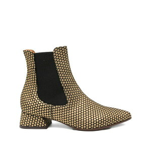 �`�G�~�n�� ���f�B�[�X �u�[�c �V���[�Y 35mm pointed-toe polka-dot boots Gold