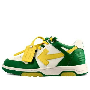 Off-White �I�t�z���C�g �����Y �X�j�[�J�[ �yOff-White Out Of Office Low-Top Sneaker 'Green Yellow White' OMIA189S23LEA0045518�z �T�C�Y US_10(28.0cm)