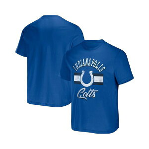 t@ieBNX Y Vc gbvX Men's NFL x Darius Rucker Collection by Royal Indianapolis Colts Stripe T-shirt Royal