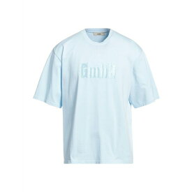 【送料無料】 ゲーエムベーハー メンズ Tシャツ トップス T-shirts Sky blue