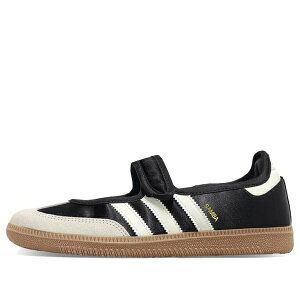 adidas �A�f�B�_�X ���f�B�[�X �X�j�[�J�[ �y(WMNS) adidas Samba Jane 'Black White Gold Metallic' IH9207�z �T�C�Y US_W_4.5