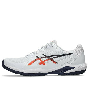 ASICS �A�V�b�N�X �����Y �X�j�[�J�[ �yASICS Solution Swift FF 2 Clay 'White Nova Orange' 1041A466-102�z �T�C�Y US_8.5(26.5cm)