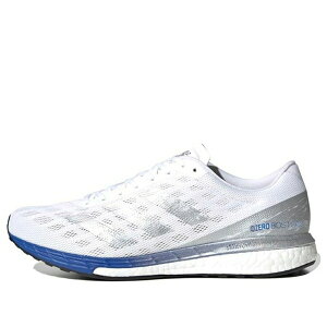 adidas AfB_X Y Xj[J[ yadidas Adizero Boston 9 'White Silver Blue' EG4672z TCY US_11.5(29.5cm)