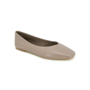 �P�l�X�R�[�� ���f�B�[�X �T���_�� �V���[�Y Women's Johanna Square Toe Ballet Flats Taupe Leather