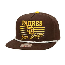 ミッチェル&ネス メンズ 帽子 アクセサリー San Diego Padres Mitchell & Ness Radiant Lines Deadstock Snapback Hat Brown