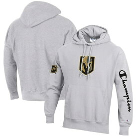 チャンピオン メンズ パーカー・スウェットシャツ アウター Vegas Golden Knights Champion Reverse Weave Pullover Hoodie Heathered Gray