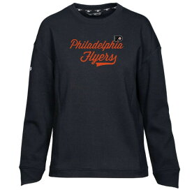 レベルウェア レディース パーカー・スウェットシャツ アウター Philadelphia Flyers Levelwear Women's Fiona Fashion Top Black