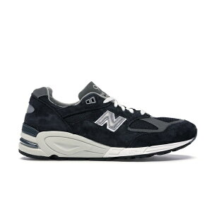 New Balance �j���[�o�����X �����Y �X�j�[�J�[ �yNew Balance 990v2 Kith Navy�z �T�C�Y US_8(26.0cm) Navy/White