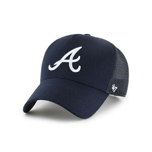 47�u�����h �����Y �X�q �A�N�Z�T���[ Men's Navy Atlanta Braves Ballpark Offside Adjustable Trucker Hat Navy