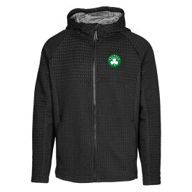 レベルウェア メンズ ジャケット＆ブルゾン アウター Boston Celtics Levelwear Durham Insignia Core FullZip Hoodie Black