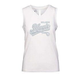 レベルウェア レディース Tシャツ トップス Orlando Magic Levelwear Women's Paisley Sweep VNeck Tank Top White