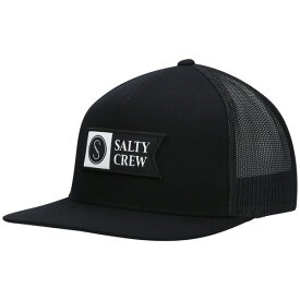 ソルティクルー メンズ 帽子 アクセサリー Salty Crew Alpha Twill Trucker Snapback Hat Black