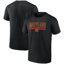 ファナティクス メンズ Tシャツ トップス Maryland Terrapins Fanatics Branded Classic Inline Team TShirt Black