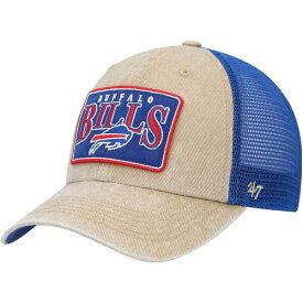 フォーティーセブン メンズ 帽子 アクセサリー Buffalo Bills '47 Dial Trucker Clean Up Adjustable Hat Khaki