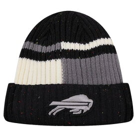 プロスタンダード メンズ 帽子 アクセサリー Buffalo Bills Pro Standard Speckled Cuffed Knit Hat Black/White