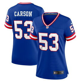 ナイキ レディース ユニフォーム トップス Harry Carson New York Giants Nike Women's Classic Retired Player Game Jersey Royal