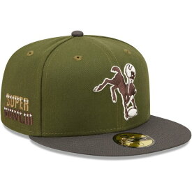 ニューエラ メンズ 帽子 アクセサリー Indianapolis Colts New Era Super Bowl III 59FIFTY Fitted Hat Olive/Graphite