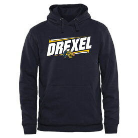 ファナティクス メンズ パーカー・スウェットシャツ アウター Drexel Dragons Double Bar Pullover Hoodie Navy