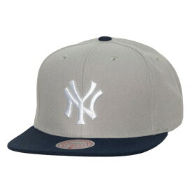 ミッチェル&ネス メンズ 帽子 アクセサリー New York Yankees Mitchell & Ness Cooperstown Collection Away Snapback Hat Gray