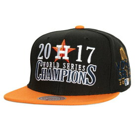 ミッチェル&ネス メンズ 帽子 アクセサリー Houston Astros Mitchell & Ness World Series Champs Snapback Hat Black