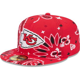 ニューエラ メンズ 帽子 アクセサリー Kansas City Chiefs New Era Paisley 59FIFTY Fitted Hat Red