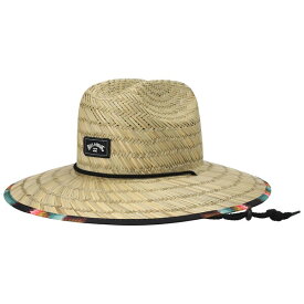 ビラボン メンズ 帽子 アクセサリー Billabong Tides Print Beach Straw Hat Natural