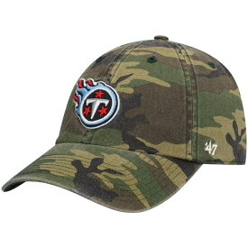 フォーティーセブン メンズ 帽子 アクセサリー Tennessee Titans '47 Woodland Clean Up Adjustable Hat Camo