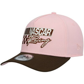 ニューエラ メンズ 帽子 アクセサリー NASCAR New Era 9FORTY AFrame Snapback Hat Pink/Brown