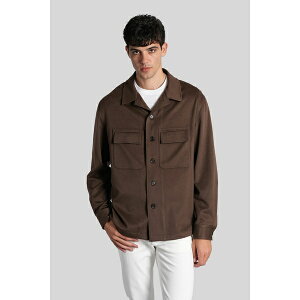 [jA Y WPbgu] AE^[ Casual Jacket In Brown Wool brown