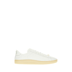 ヴァレンティノ ガラヴァーニ メンズ スニーカー シューズ White Leather Sneakers BIANCO GREEN PAPYRUS