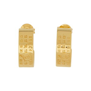 }^}WF fB[X sAXCO ANZT[ Logo Earrings GOLD