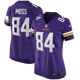 ナイキ レディース ユニフォーム トップス Randy Moss Minnesota Vikings Nike Women's Game Retired Player Jersey Purple
