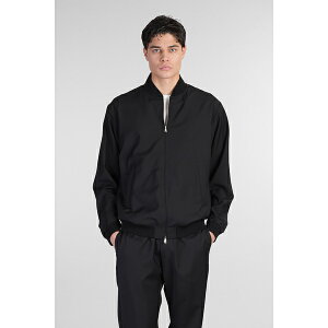 oi Y WPbgu] AE^[ Blus Bomber Jacket In Black Wool black