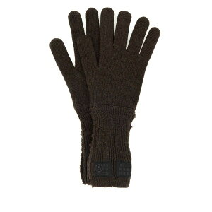 }^}WF fB[X  ANZT[ Dark Brown Wool Blend Gloves BROWN