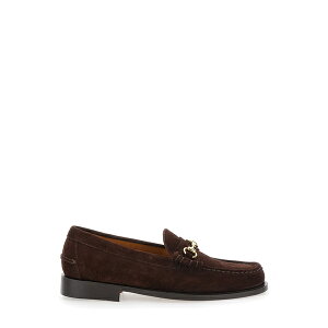 ZoS Y Xb|E[t@[ V[Y 'joe Modena' Brown Pull-on Loafers With Horsebit Detail In Suede Man Brown