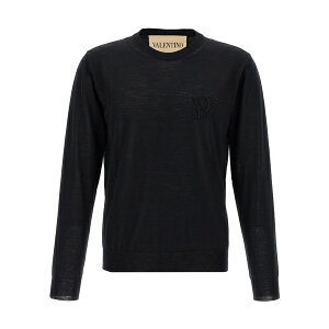 @eBm K@[j Y jbg&Z[^[ AE^[ Valentino Garavani Logo Embroidery Sweater Black