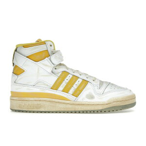 adidas �A�f�B�_�X �����Y �X�j�[�J�[ �yadidas Forum 84 Hi AEC White Hazy Yellow�z �T�C�Y US_9.5(27.5cm) Cloud White/Hazy Yellow/Cloud White