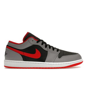Jordan �W���[�_�� �����Y �X�j�[�J�[ �yJordan 1 Low Black Light Smoke Grey Gym Red�z �T�C�Y US_9(27.0cm) Black/Light Smoke Grey/Gym Red
