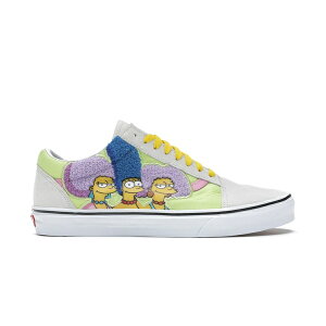 Vans �o���Y �����Y �X�j�[�J�[ �yVans Old Skool The Simpsons Bouvier Sisters�z �T�C�Y US_10(28.0cm) Beige/Yellow-Pink