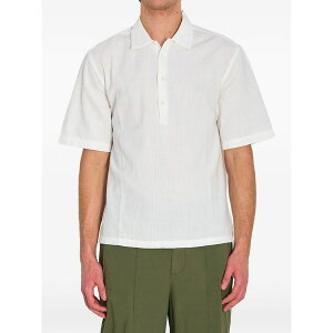 �o���i �����Y �V���c �g�b�v�X Mola lanchin crinkled short-sleeved shirt White