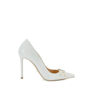 �G���U�x�X�t�����L ���f�B�[�X �p���v�X �V���[�Y Logo-plaque stiletto pumps White