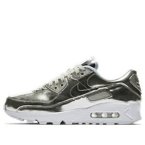 Nike �i�C�L ���f�B�[�X �X�j�[�J�[ �y(WMNS) Nike Air Max 90 'Metallic Pack - Chrome' CQ6639-001�z �T�C�Y US_6.5(23.5cm)