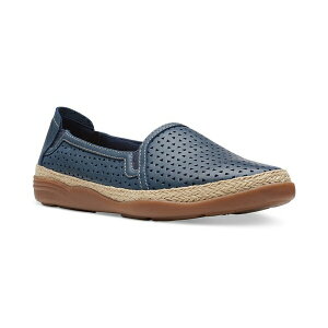 N[NX fB[X Xb|E[t@[ V[Y Women's Elaina Ruby Slip-On Espadrille Flats Navy Leather