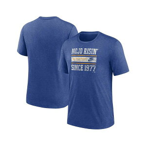 �i�C�L �����Y �V���c �g�b�v�X Men's Heather Royal Seattle Mariners Cooperstown Collection Local Stack Tri-Blend T-Shirt Heather Royal