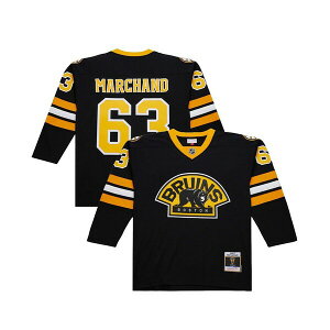 ミッチェル&ネス メンズ シャツ トップス Men's Brad Marchand Black Boston Bruins 2014-15 Power Play Jersey Black